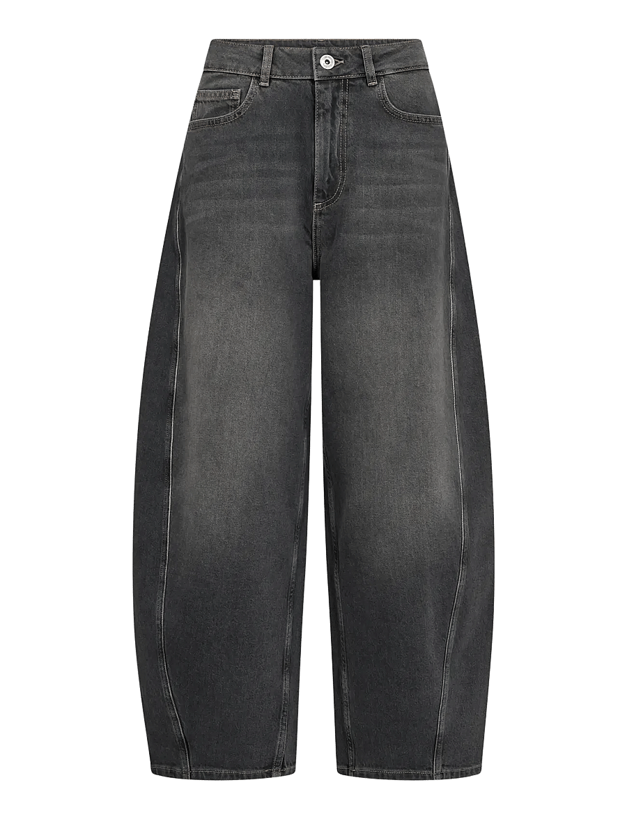 MOS MOSH - MMCindy Draciel Jeans - barrel jeans - grey - 1