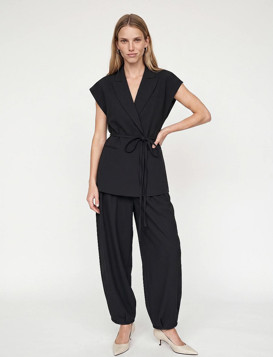 MOS MOSH - MMNuello Miley Pant - barrel-bukser - black - 3