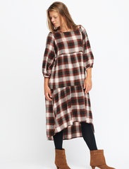 Moshi Moshi Mind - brave dress check - midimekot - warm check - 2