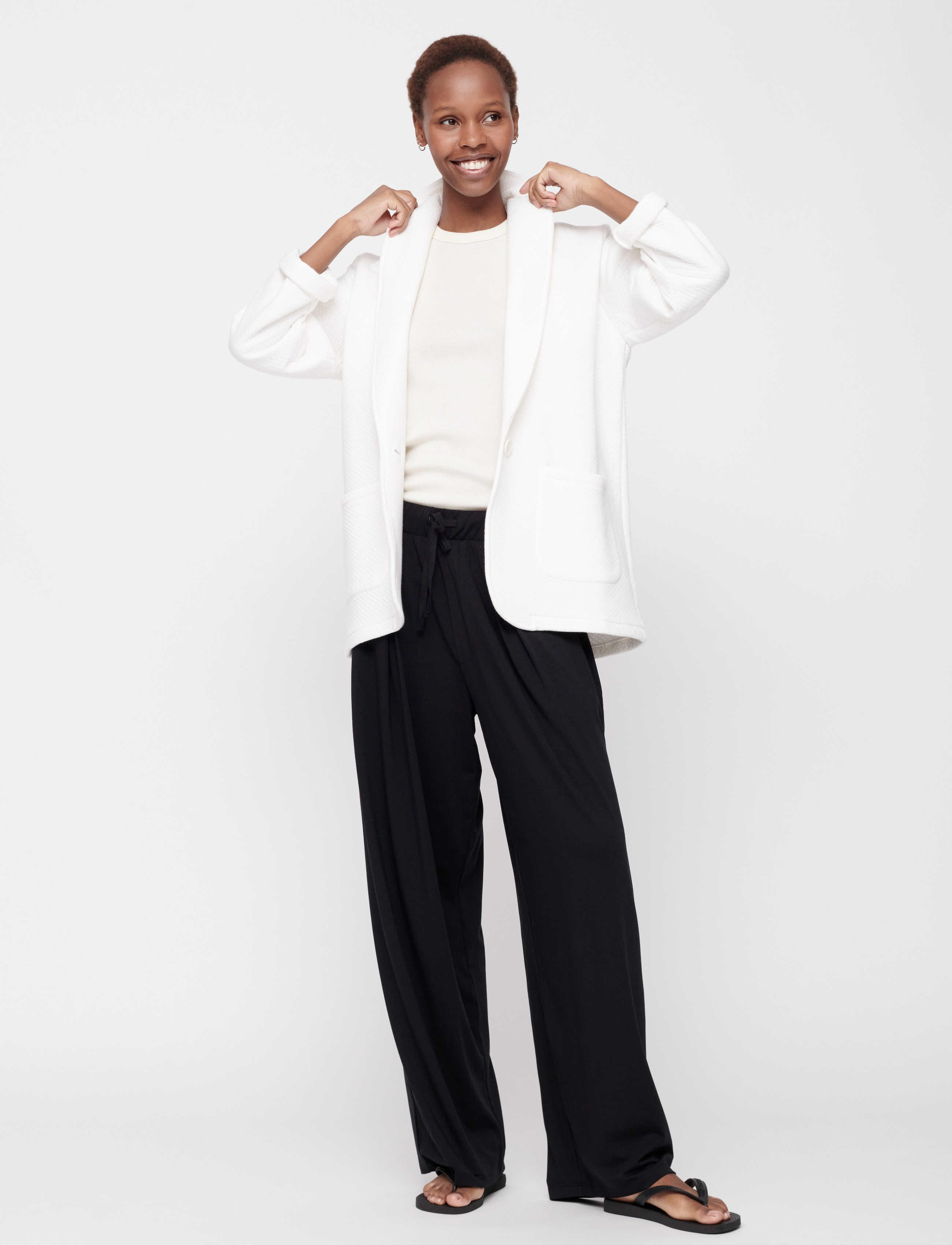 Moshi Moshi Mind - element sweat blazer - cloud dancer - 2