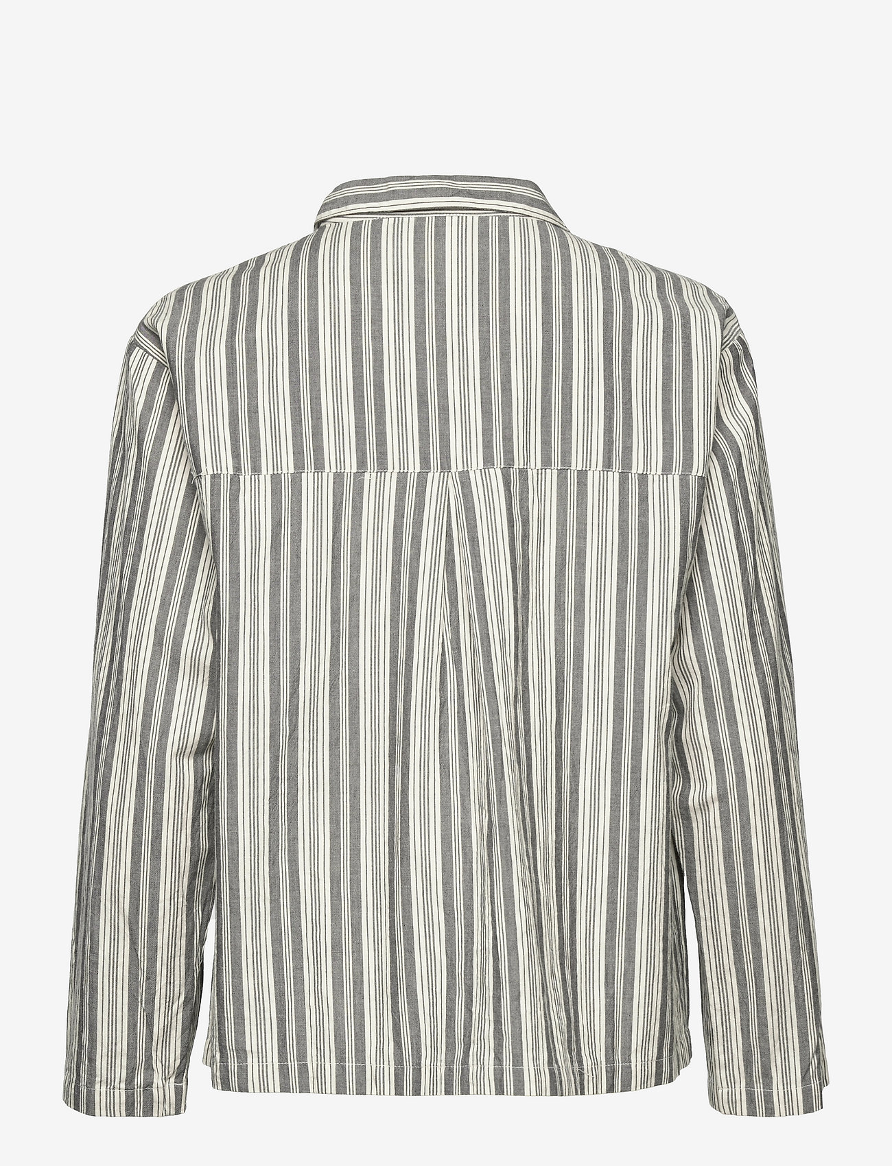 Moshi Moshi Mind - hope shirt brown stripe - langermede skjorter - brown stripe - 1