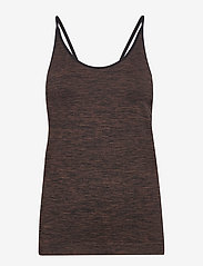 Moshi Moshi Mind - proud top brown melange - t-shirts & topper - french brown/black melange - 0