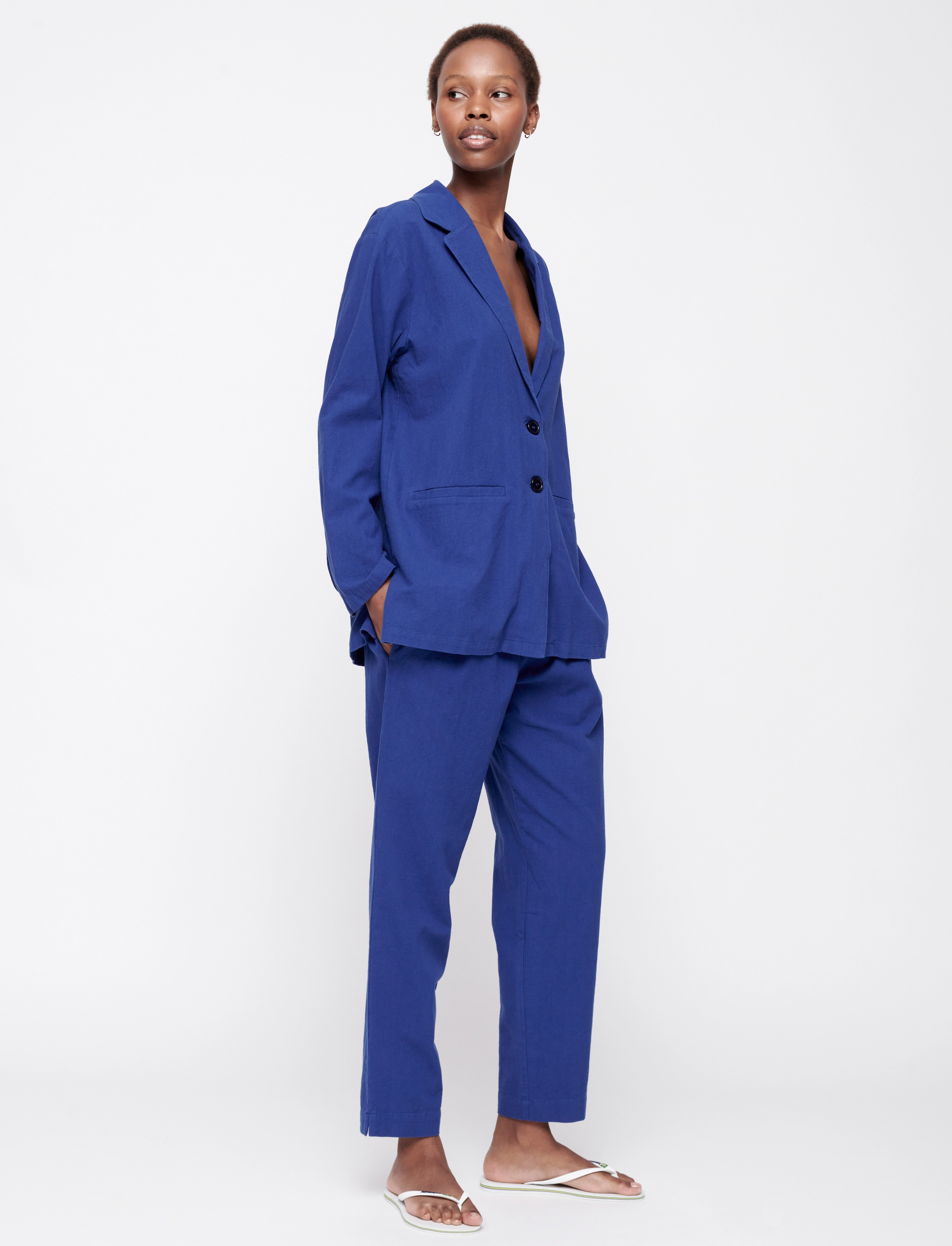 Moshi Moshi Mind - true shirt blazer crepe - clematis blue - 3