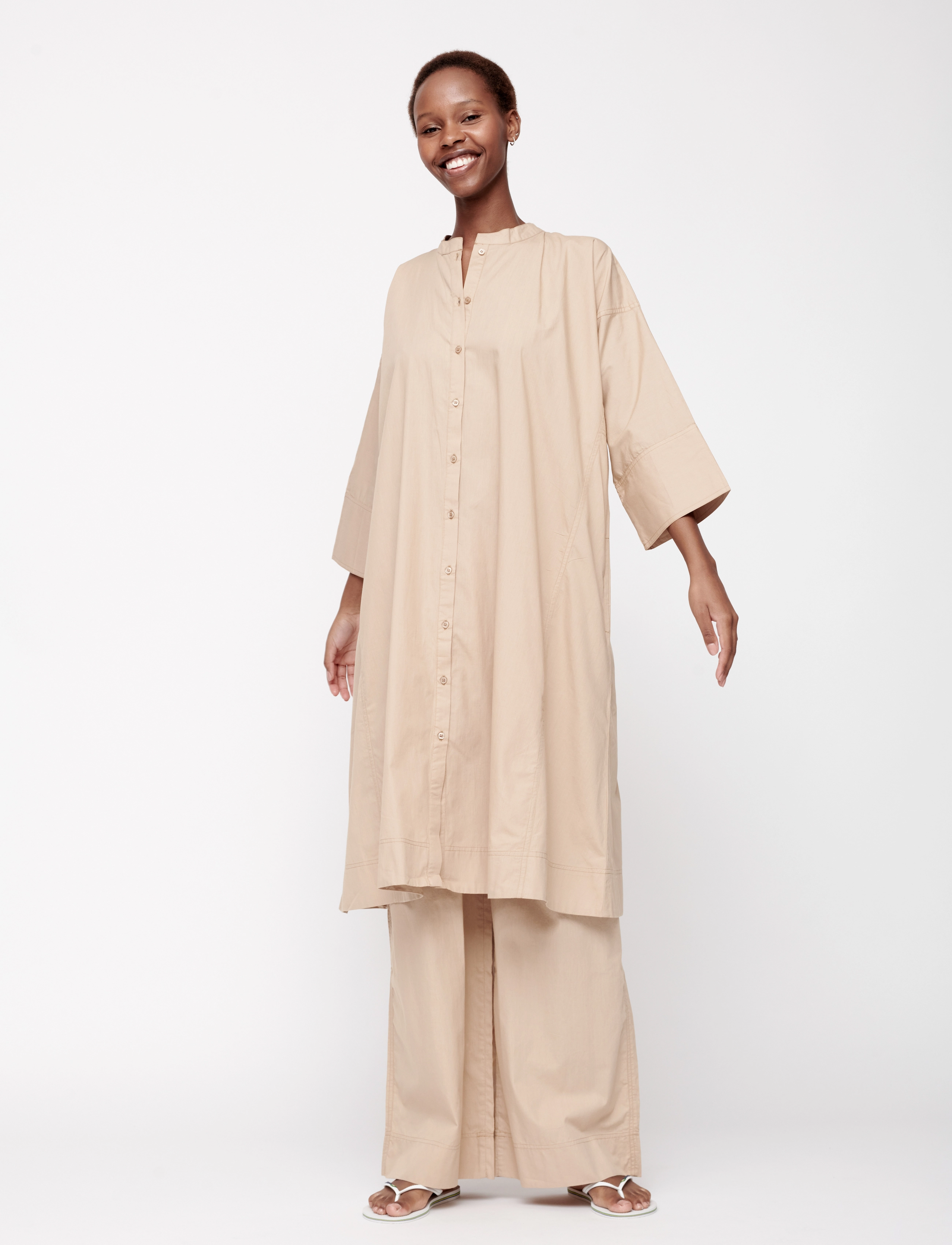Moshi Moshi Mind - flow pants poplin - sand - 3