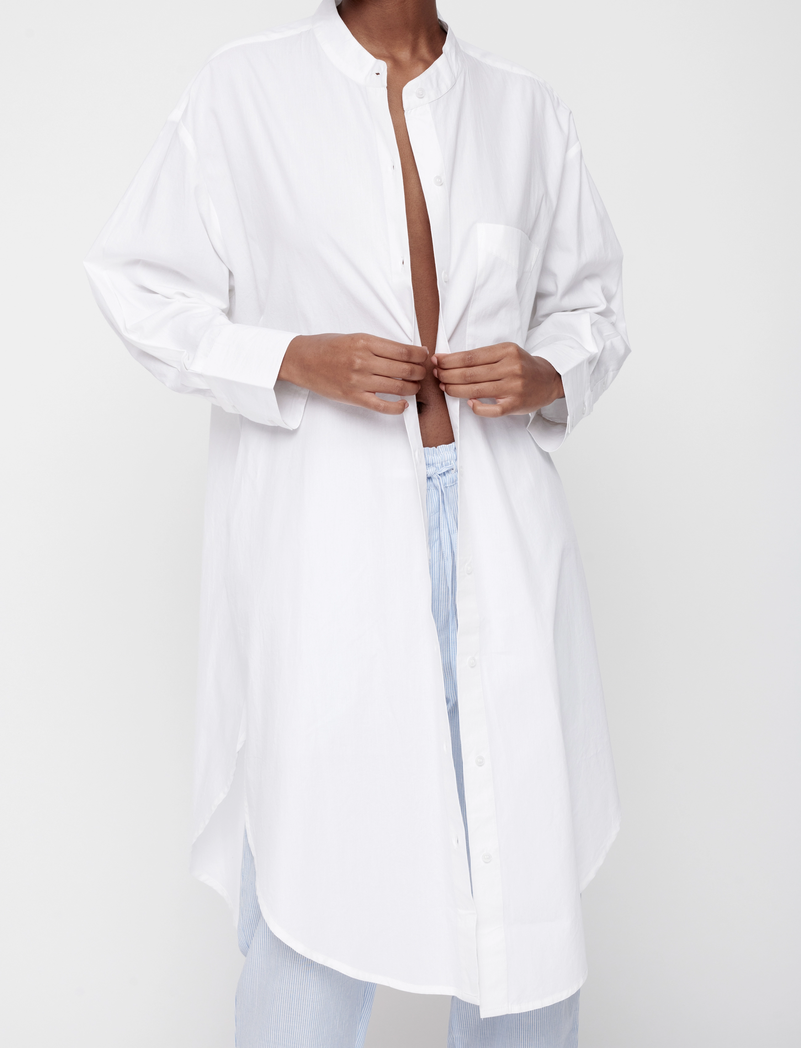 Moshi Moshi Mind - believe shirtdress poplin - white - 3