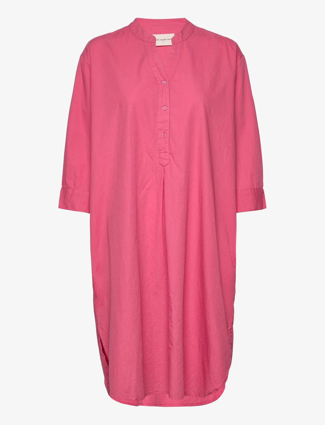 Moshi Moshi Mind - kate shirtdress poplin - krótkie sukienki - pink - 0