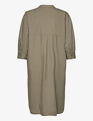 Moshi Moshi Mind - kate shirtdress poplin - shirt dresses - sage gray - 1