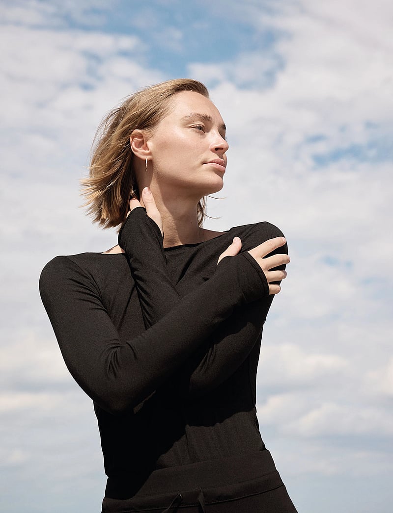 Moshi Moshi Mind - inner ls tee - langærmede toppe - black - 0