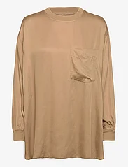 Moshi Moshi Mind - golden top silky - bluzki z długimi rękawami - warm sand - 0