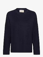 Moshi Moshi Mind - dearly rib knit - sweaters - navy blue - 0