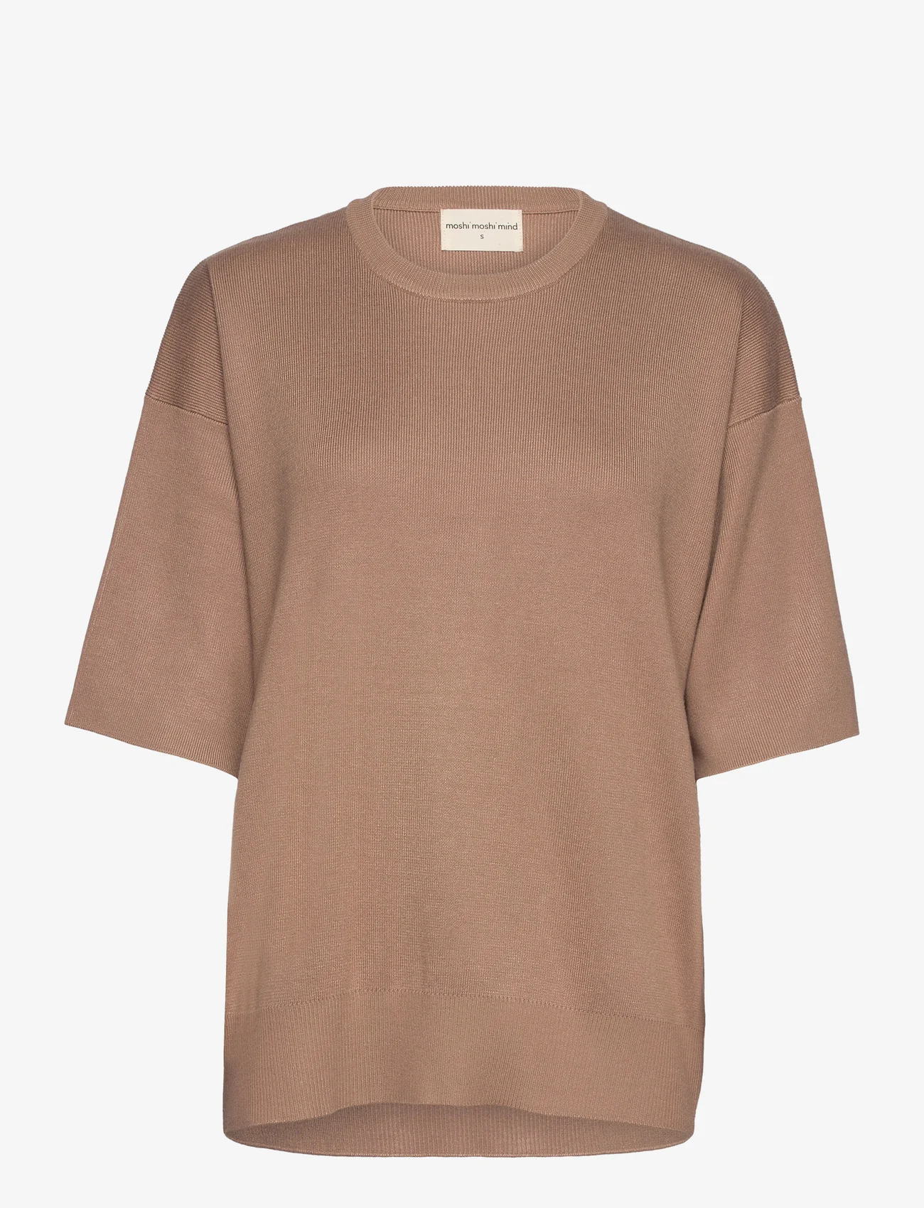 Moshi Moshi Mind - allure knit tee - džemperi - warm sand - 0