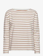 Moshi Moshi Mind - blessed sweatshirt stripe - tops met lange mouwen - ecru / warm sand - 0