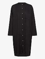 flora shirtdress twill - MOONLESS NIGHT