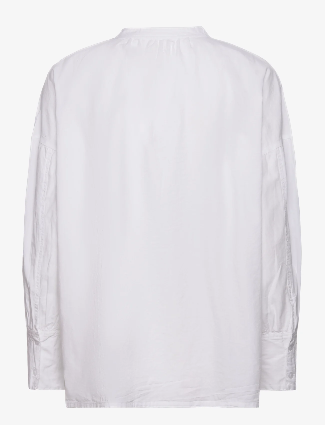 Moshi Moshi Mind - light shirt poplin - long-sleeved shirts - white - 1