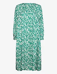 Moshi Moshi Mind - daisy dress green cherry - sukienki do kolan i midi - ecru / green - 0