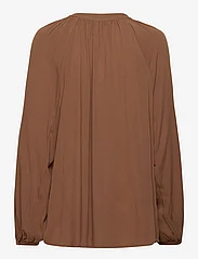 Moshi Moshi Mind - harmony shirt crepe - blūzes ar garām piedurknēm - camel - 1