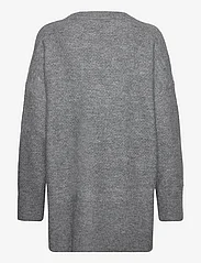 Moshi Moshi Mind - baia knit o-neck - pullover - dark grey melange - 1