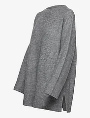 Moshi Moshi Mind - baia knit o-neck - megzti drabužiai - dark grey melange - 2