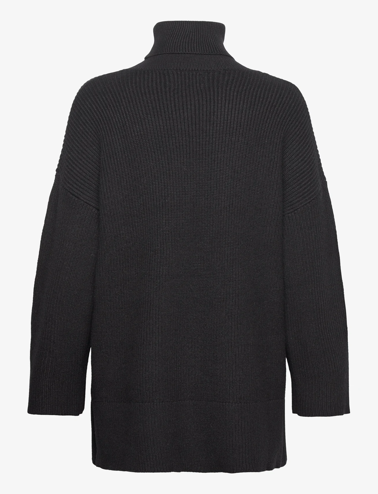 Moshi Moshi Mind - shadow knit - džemperi ar augstu apkakli - black - 1
