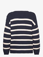 Moshi Moshi Mind - shade knit stripe - pullover - dark navy / sandshell - 1