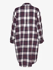 Moshi Moshi Mind - haven shirtdress check - shirt dresses - ecru / burgundy / navy - 1