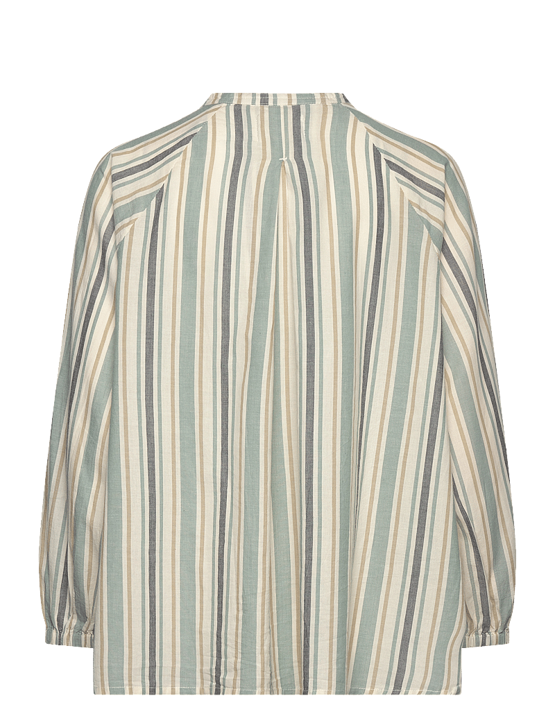 Moshi Moshi Mind - laurie shirt stripe - pikkade varrukatega särgid - ocean / moonless / twill - 1