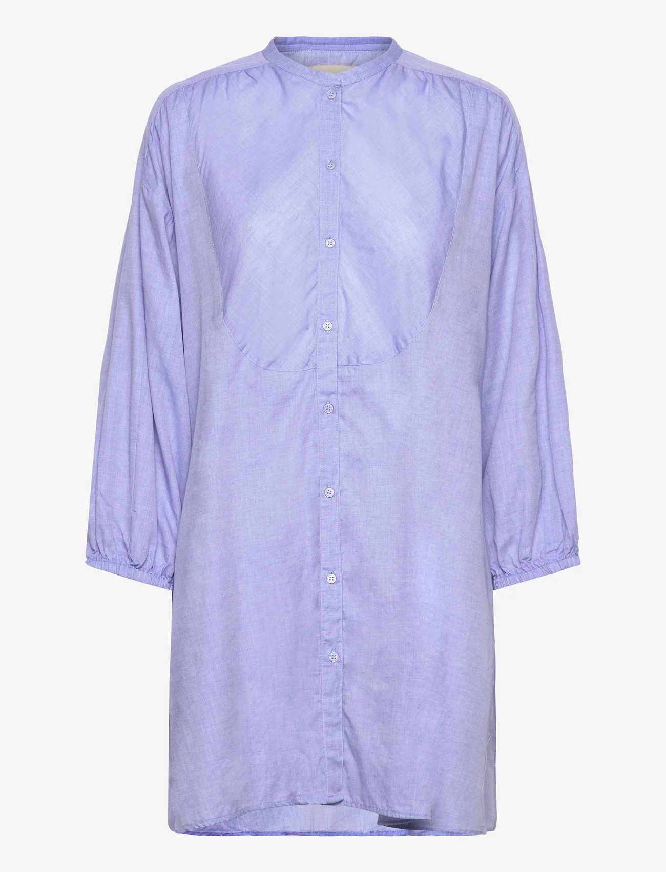 Moshi Moshi Mind - luna tunic dress chambray - skjortklänningar - light blue - 0