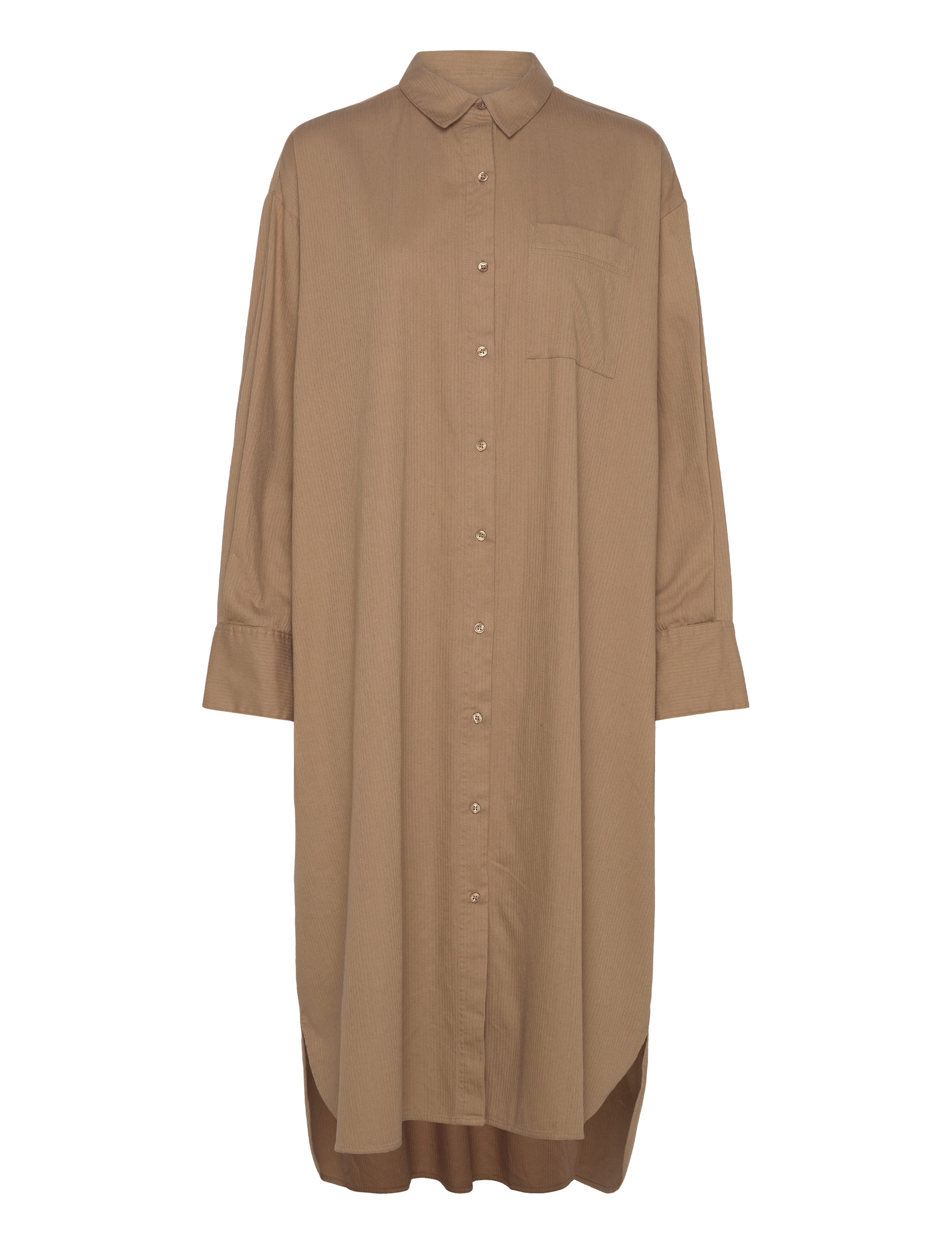 Moshi Moshi Mind floret shirtdress twill - Kleidung - KHAKI BROWN / brown