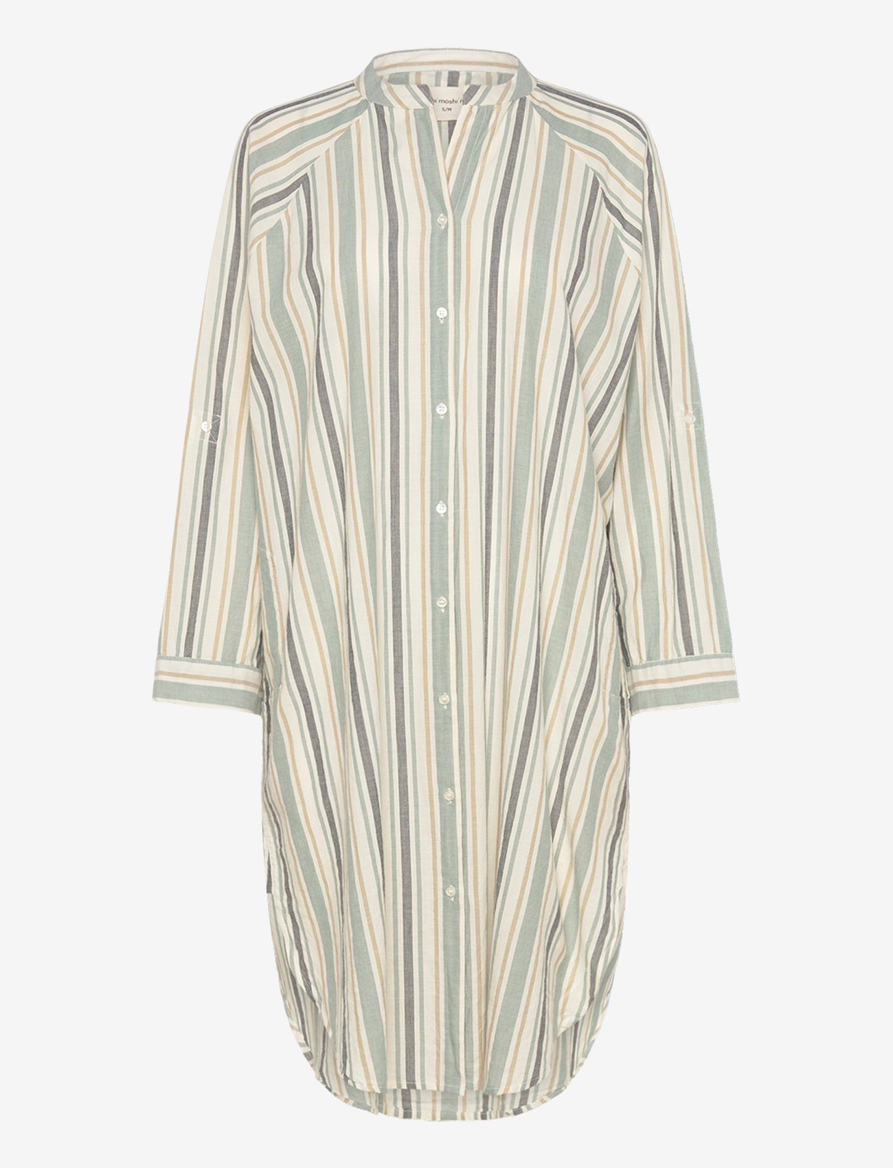 Moshi Moshi Mind - remain shirtdress stripe - shirt dresses - ocean / moonless / twill - 0