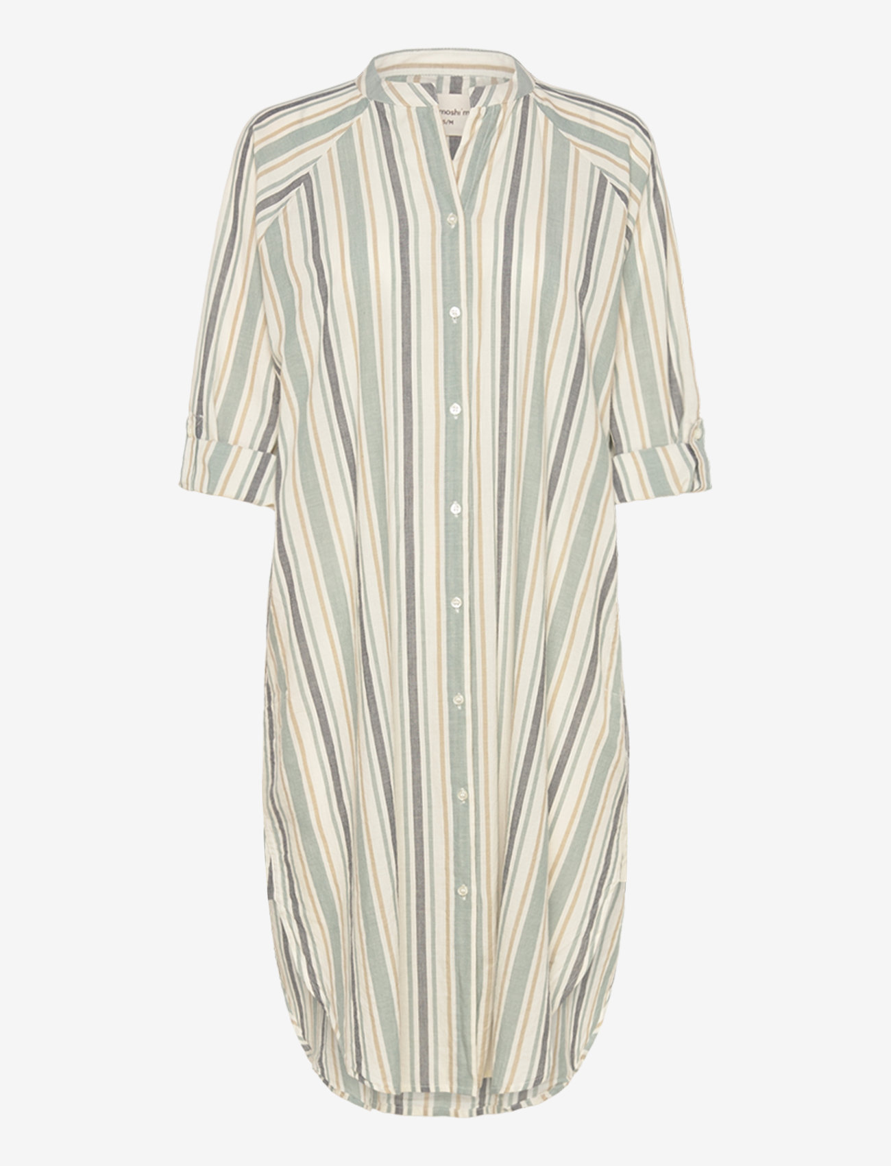 Moshi Moshi Mind - remain shirtdress stripe - shirt dresses - ocean / moonless / twill - 2