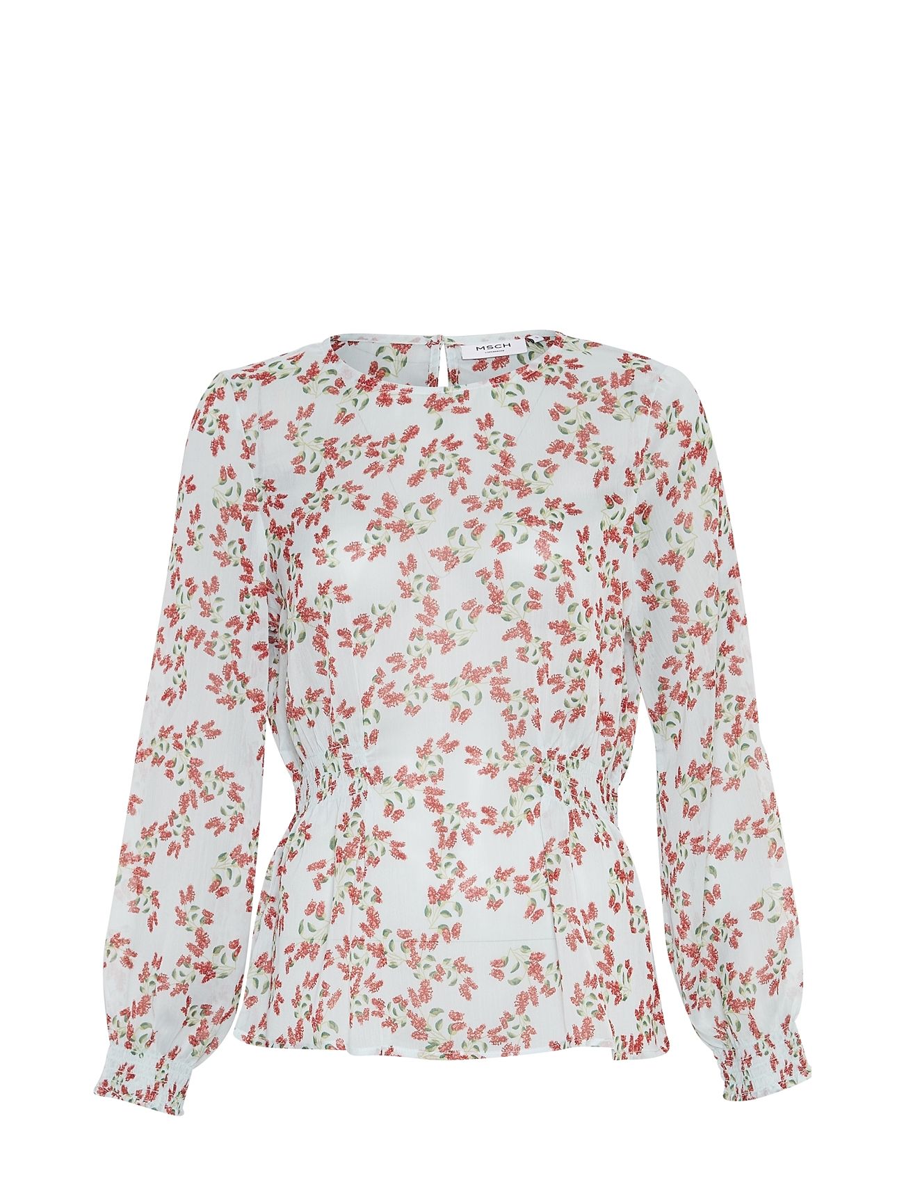 MSCH Copenhagen Mschsatina Top Aop - Blue - XS