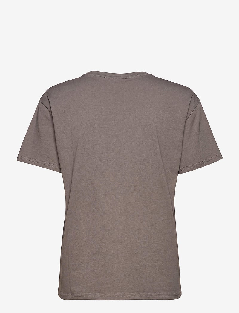 MSCH Copenhagen - Liv Organic Logo Tee - t-shirts - s gray/s gray - 1