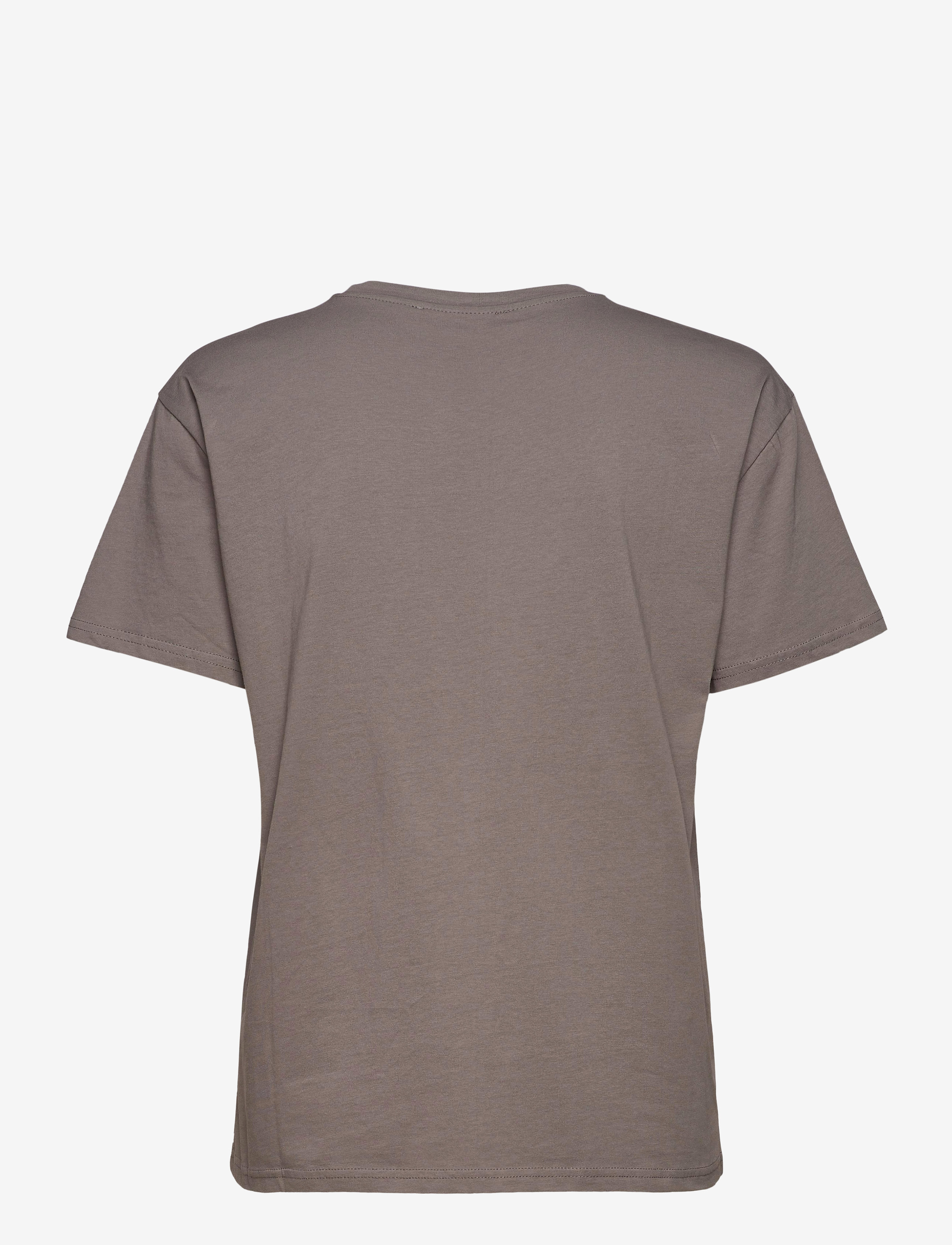 MSCH Copenhagen - Liv Organic Logo Tee - t-shirts - s gray/s gray - 1