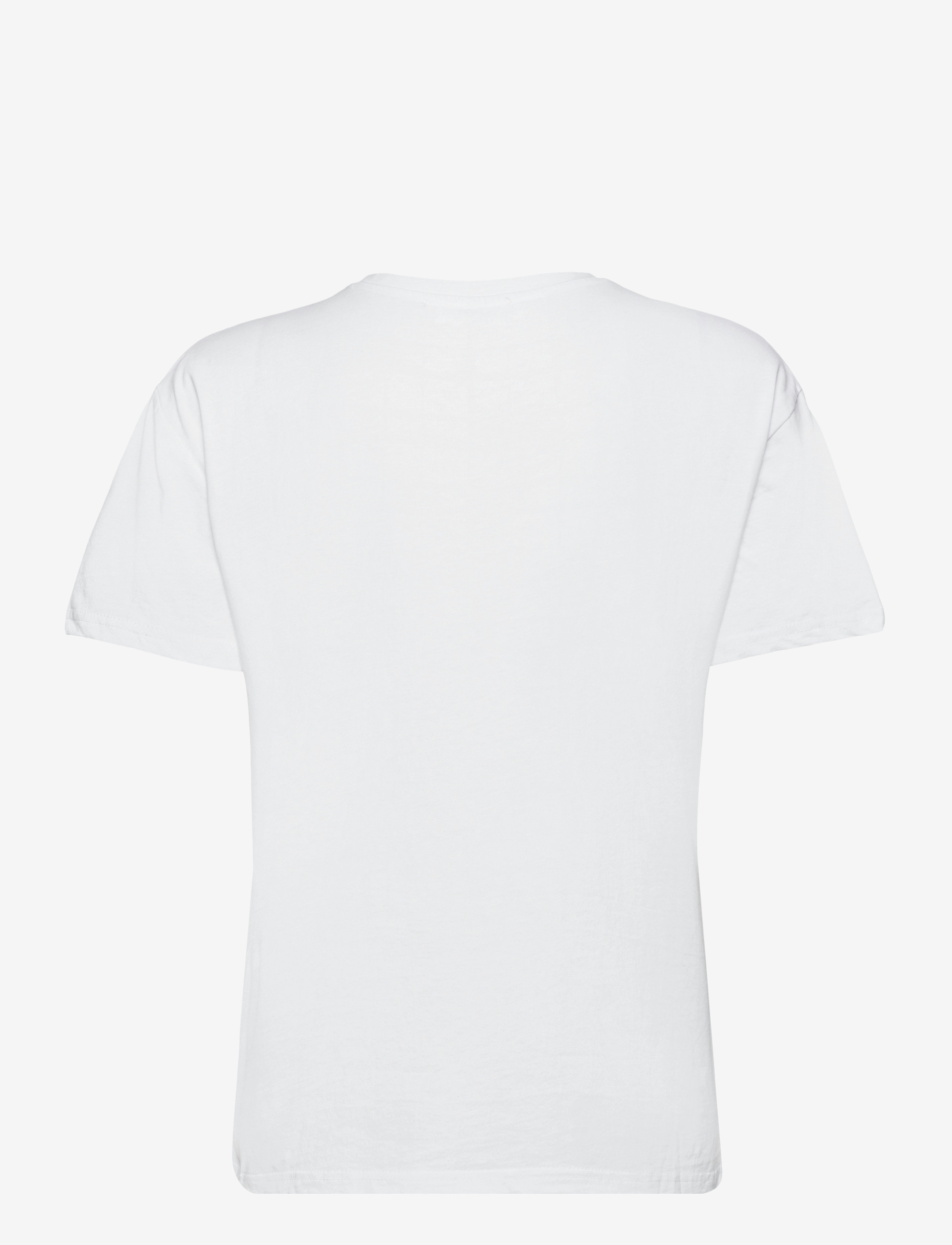 MSCH Copenhagen - Liv Organic Logo Tee - t-shirts - white/white - 1