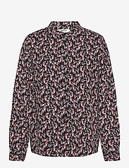 MSCH Copenhagen - Karola Raye Shirt AOP - langärmlige hemden - blk lavender fl - 0