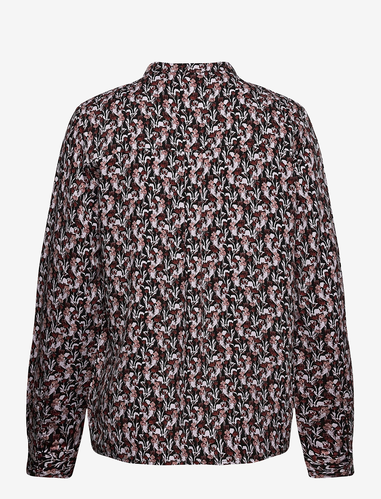 MSCH Copenhagen - Karola Raye Shirt AOP - langärmlige hemden - blk lavender fl - 1