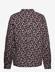 MSCH Copenhagen - Karola Raye Shirt AOP - langärmlige hemden - blk lavender fl - 1