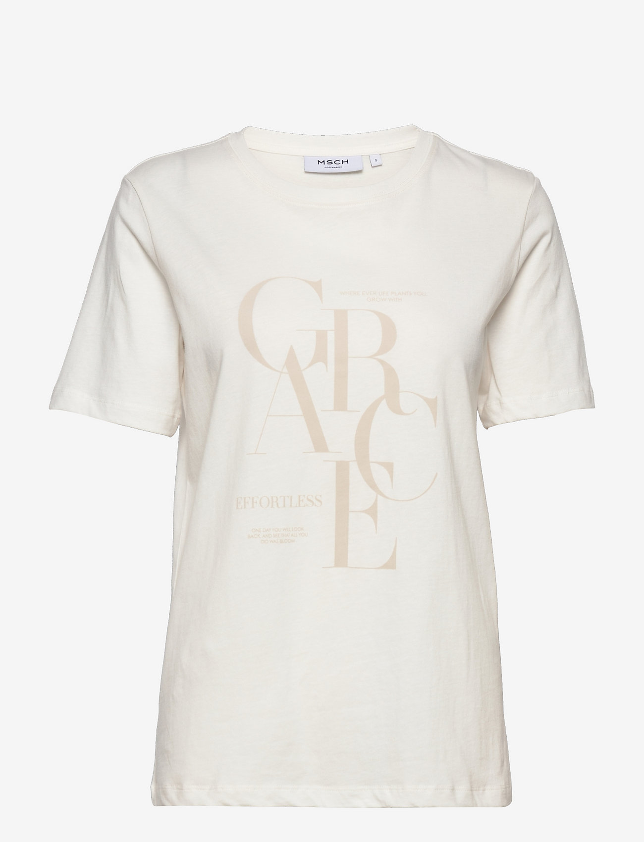 MOSS COPENHAGEN - MSCHMomi Print Tee - v ice/grace - 0