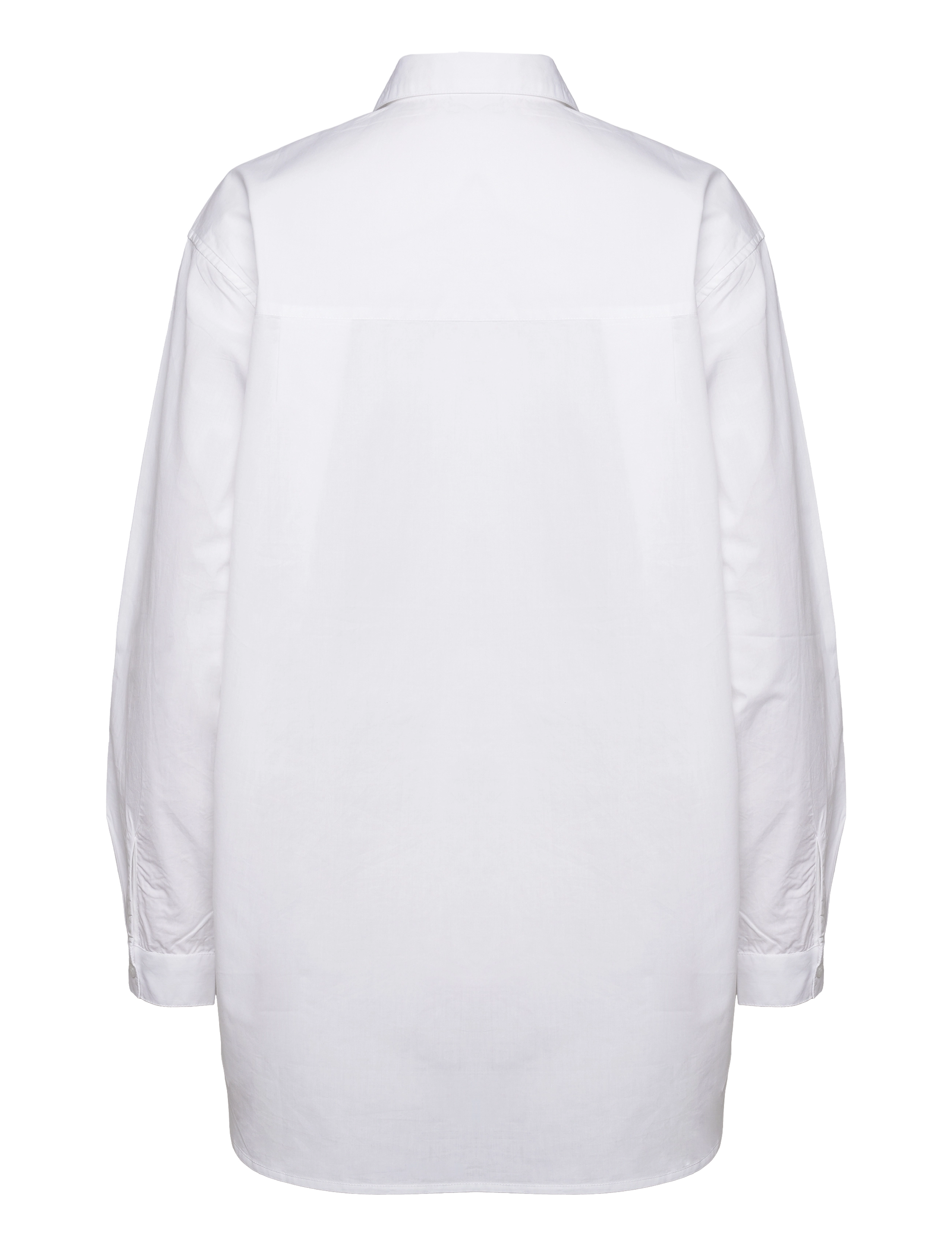 MOSS COPENHAGEN - Haddis LS Shirt - b white/oatmeal - 1