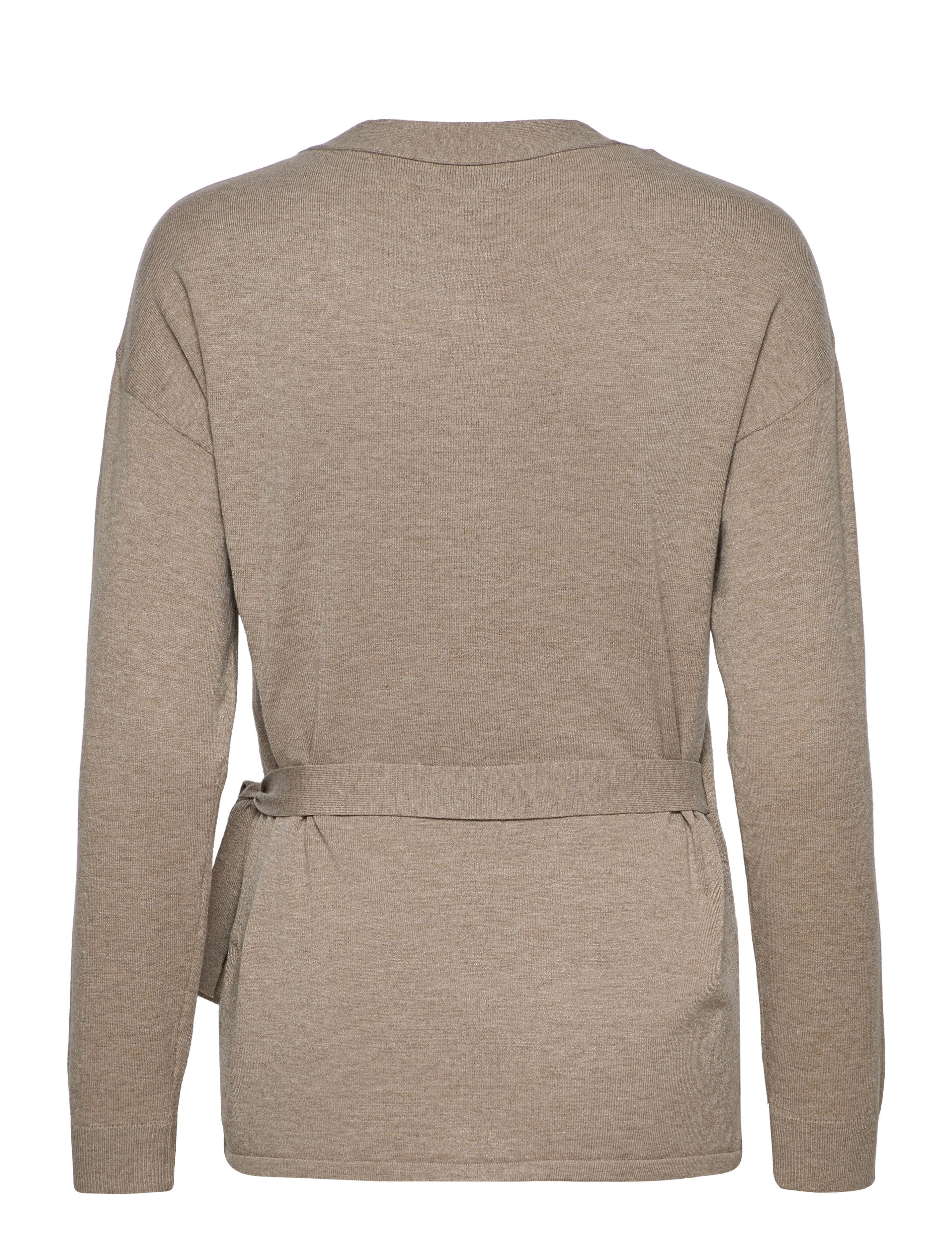 MOSS COPENHAGEN - Haya Rachelle Wrap Cardigan - coriander mel - 1