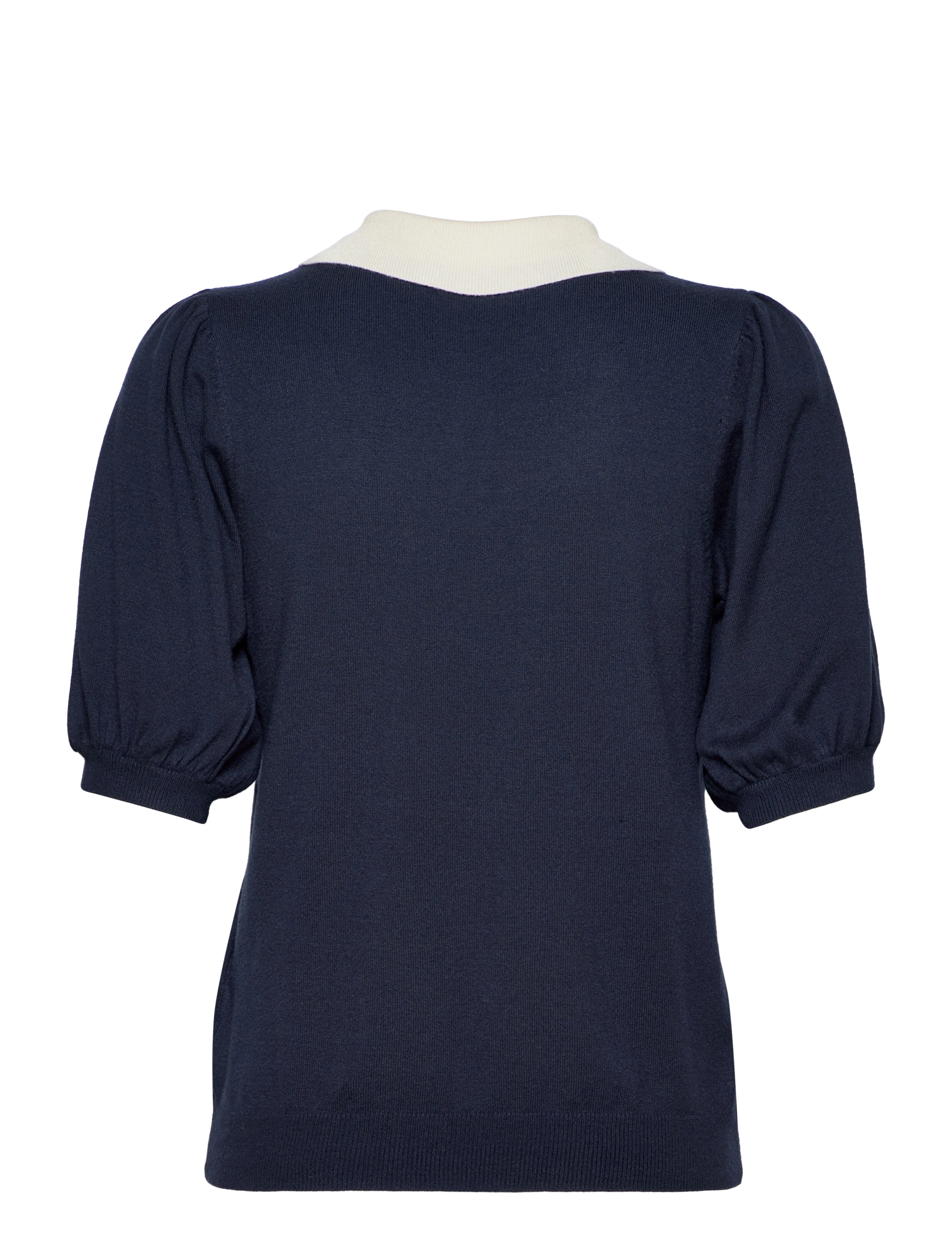 MOSS COPENHAGEN - Haya Rachelle SS Pullover - blue n/egret - 1