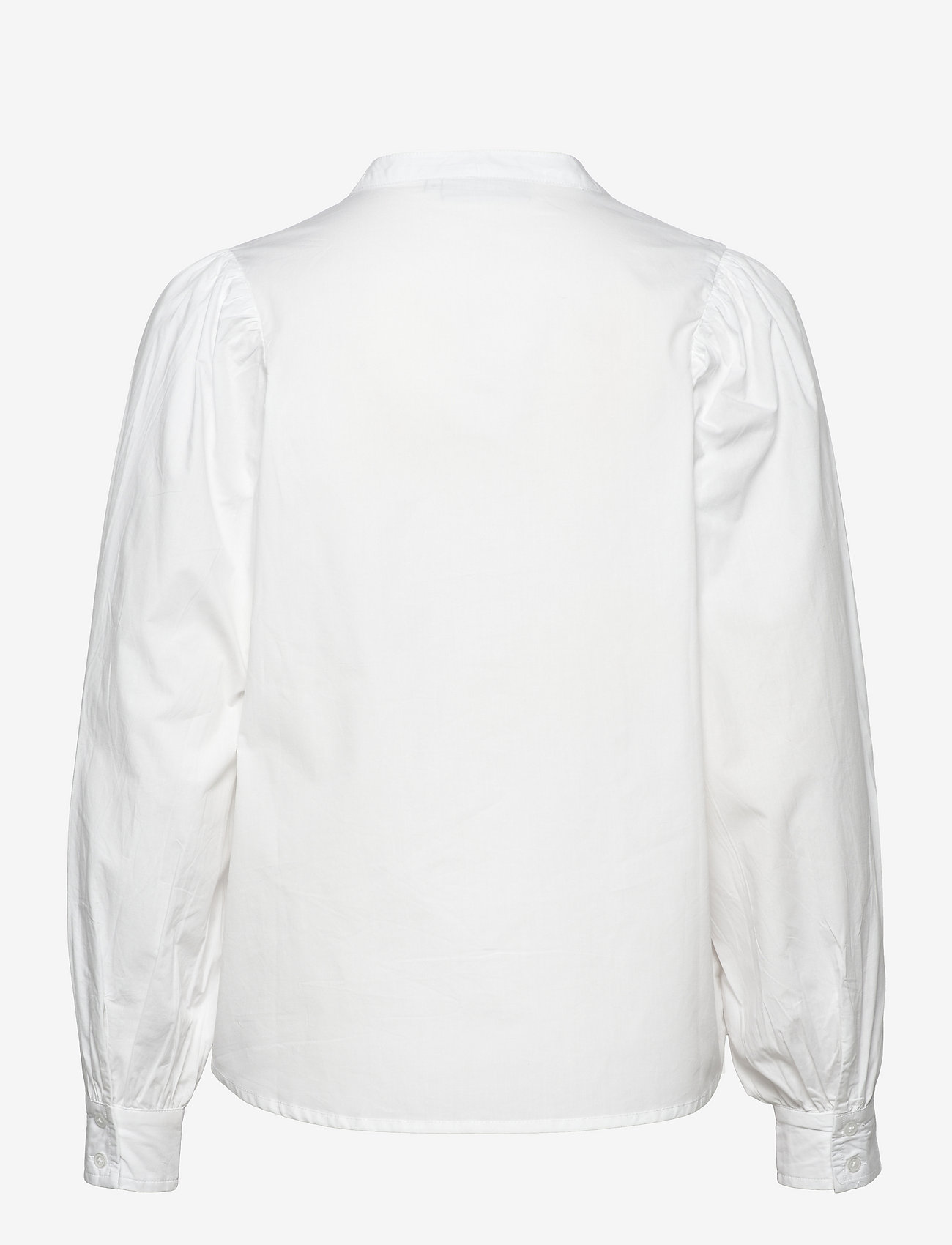 MOSS COPENHAGEN - Haddis LS V-Neck Shirt - bright white - 1