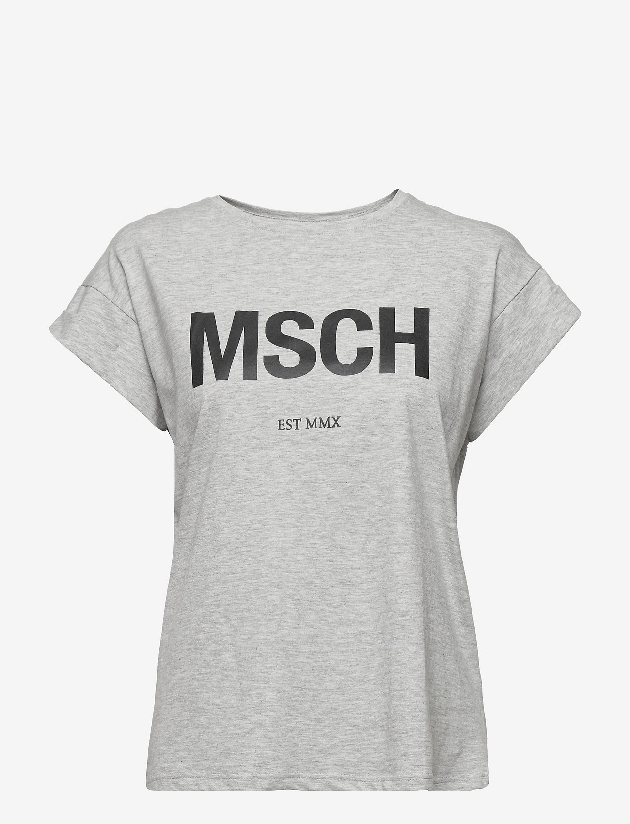 MSCH Copenhagen - MSCHAlva Organic MSCH STD Tee - laagste prijzen - lgm/black - 0
