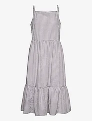 MSCH Copenhagen - Adara SL Dress AOP - vasarinės suknelės - egret stripe - 0
