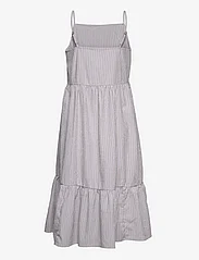 MSCH Copenhagen - Adara SL Dress AOP - vasarinės suknelės - egret stripe - 1