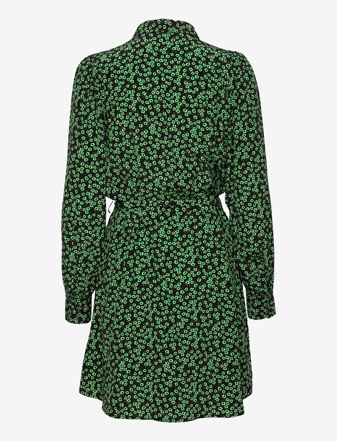 MOSS COPENHAGEN - Hermina Lyvia LS Dress AOP - black flower - 1