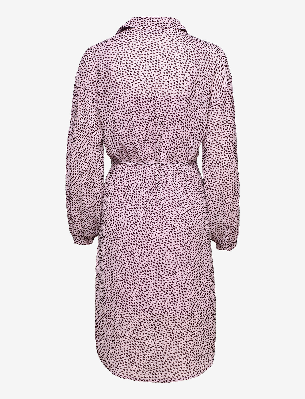 MSCH Copenhagen - Nathea Rikkelie LS Dress AOP - skjortklänningar - lavender f dot - 1