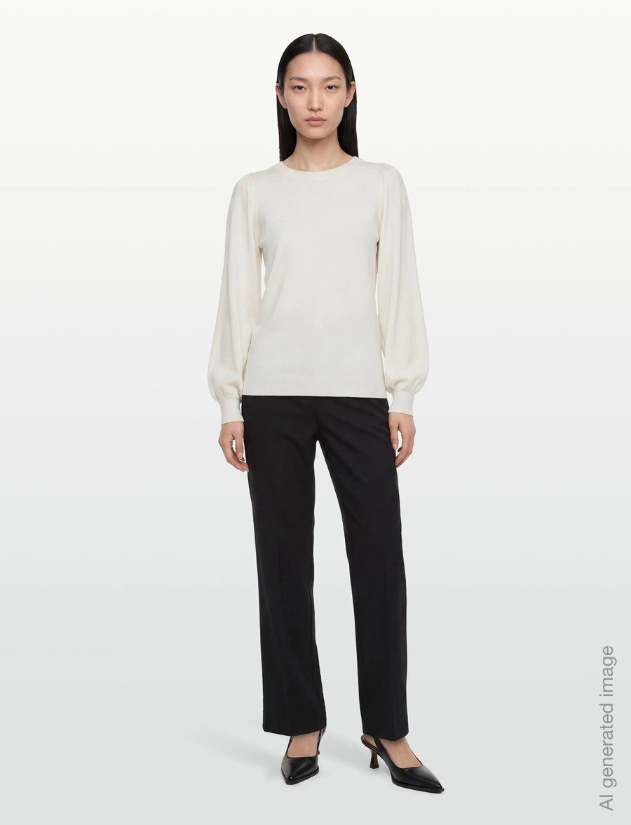 MSCH Copenhagen - MSCHTamana Rachelle Pullover - stickade tröjor - egret - 0