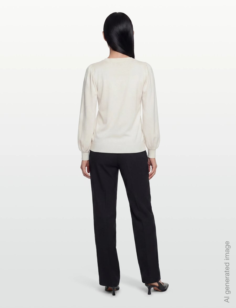 MSCH Copenhagen - MSCHTamana Rachelle Pullover - stickade tröjor - egret - 5