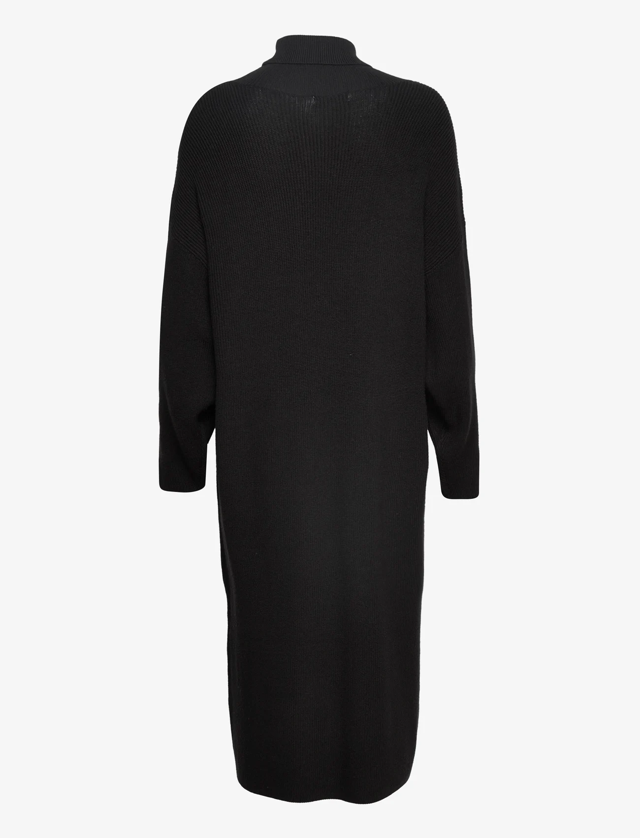 MSCH Copenhagen - MSCHMagnea Rachelle Rib Dress - midi jurken - black beauty - 1